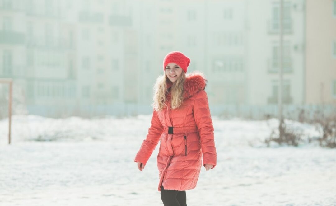 femme en parka